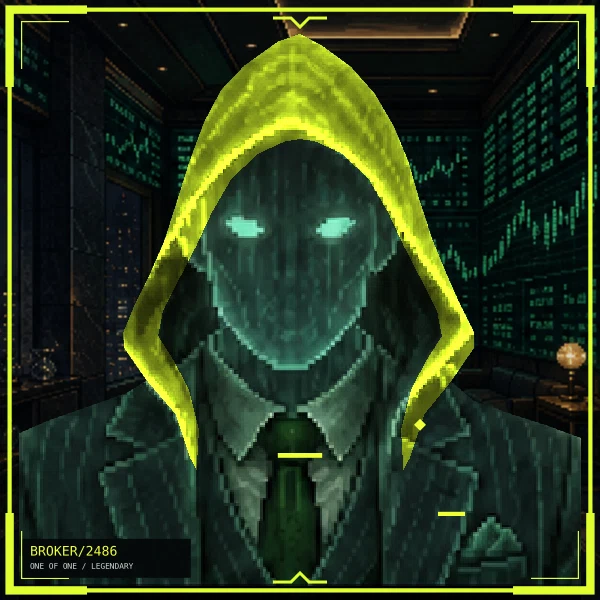 Hood Broker #2486: Clean Ghost, Legendary, Penthouse Ticker Wall