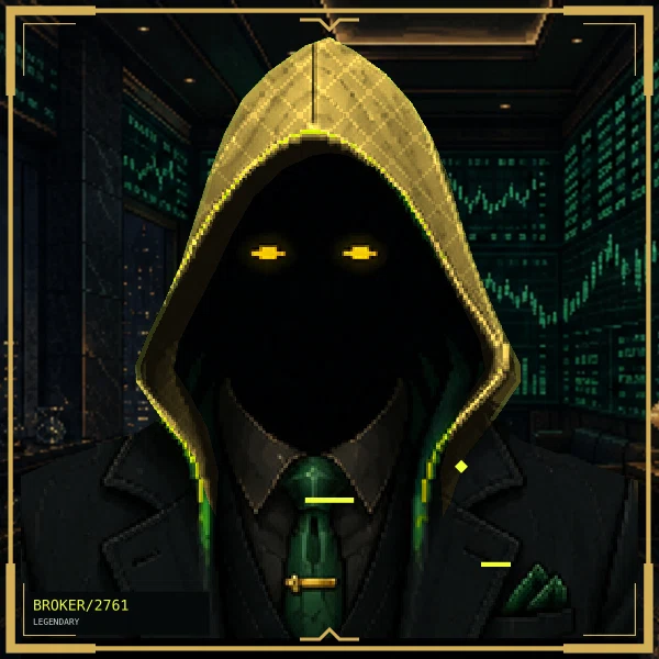 Hood Broker #2761: Anonymous Desk, Legendary, Penthouse Ticker Wall